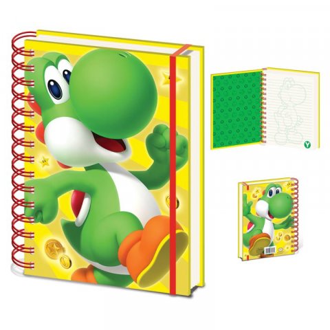 neuveden: Blok A5 kroužkový Super Mario - Yoshi