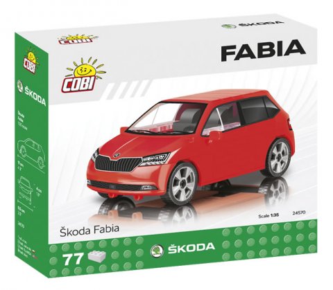 neuveden: Stavebnice COBI - Škoda Fabia model 2019, 1:35, 77 k