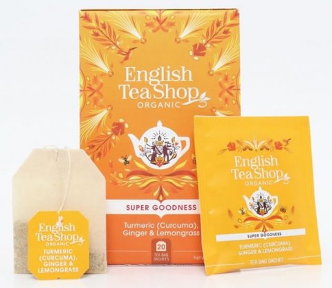 neuveden: English Tea Shop Čaj Kurkuma, zázvor, citronová tráva, 20 sáčků