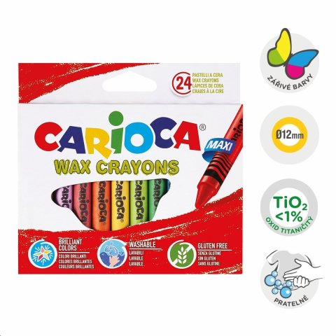 neuveden: Carioca voskovky Maxi - 24 ks