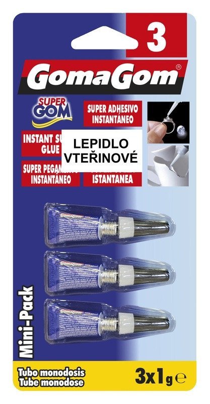 -: Lepidlo vteřinové 3 3x1g