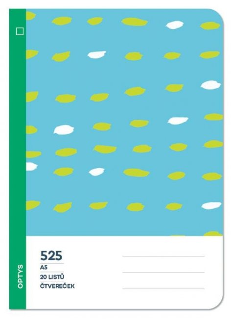 neuveden: Optys Školní sešit 525 bezdřevý čtvereček - nebe