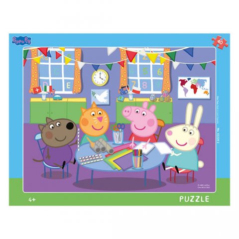 neuveden: Peppa Pig ve školce: puzzle deskové 40 dílků neuveden: Peppa Pig ve školce: puzzle deskové 40 dílků