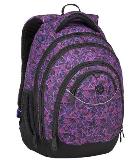 neuveden: Bagmaster Dívčí studentský batoh ENERGY 9 D VIOLET/BLACK
