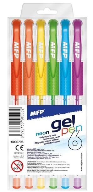neuveden: Gelové pero NEON - set 6 ks