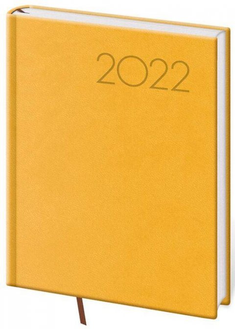 neuveden: Diář 2022 Print - žlutý, denní, B6