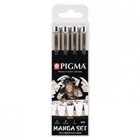 neuveden: Sakura Sada Pigma Micron Sepia - Manga 4 ks