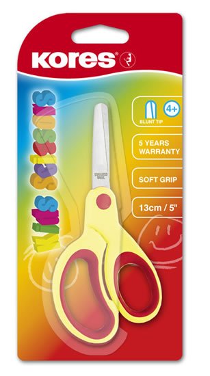 neuveden: Kores Dětské nůžky, soft úchop 130 mm neuveden: Kores Dětské nůžky, soft úchop 130 mm