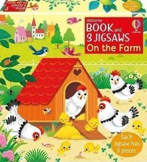 Taplin Sam: Usborne Book and 3 Jigsaws: On the Farm