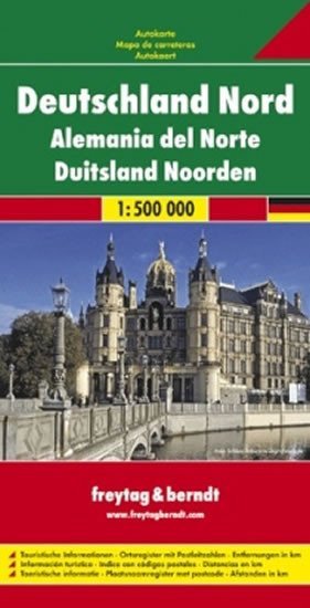 neuveden: AK 0206 Německo sever 1:500 000 / automapa