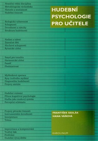 Váňová Hana: Hudební psychologie pro učitele