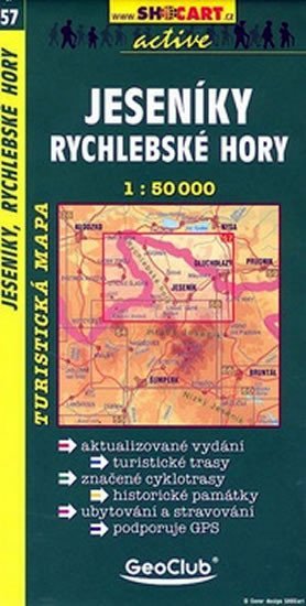 neuveden: SC 057 Jeseníky, Rychlebské hory 1:50 000