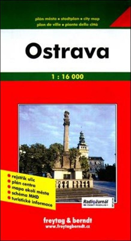 neuveden: Ostrava 1:16 000 - plán města