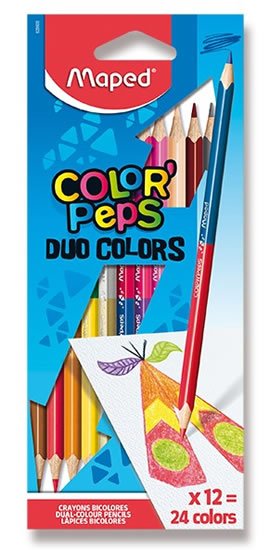 neuveden: Maped - Pastelky trojhranné Color´Peps Duo 24 barev neuveden: Maped - Pastelky trojhranné Color´Peps Duo 24 barev