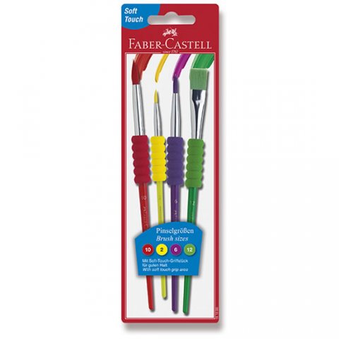 neuveden: Sada štětců Faber-Castell Soft - 4 kusy