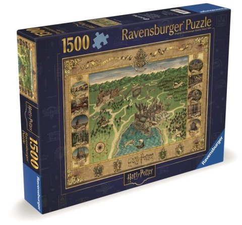 neuveden: Puzzle Harry Potter: Mapa Bradavic 1500 dílků