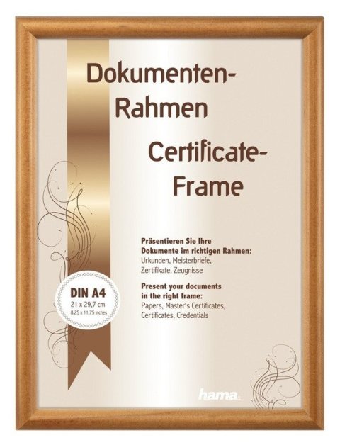 : Rámeček dřevěný Phoenix A4, korek, 21x29,7cm