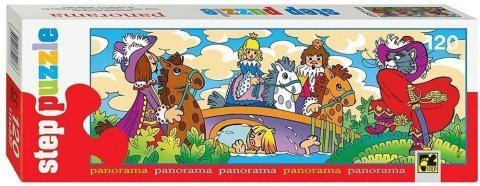neuveden: Puzzle 120 Panorama Pohádky - Kocour v botách