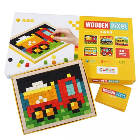 neuveden: Wooden Pixel: Auta: dřevěná mozaika 400 kostiček a 7 předloh neuveden: Wooden Pixel: Auta: dřevěná mozaika 400 kostiček a 7 předloh
