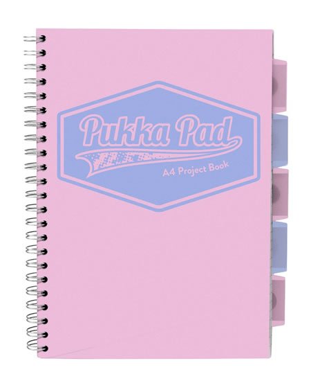 neuveden: Pukka Pad Projektový blok Pastel A4, papír 80g, 100 listů, růžový