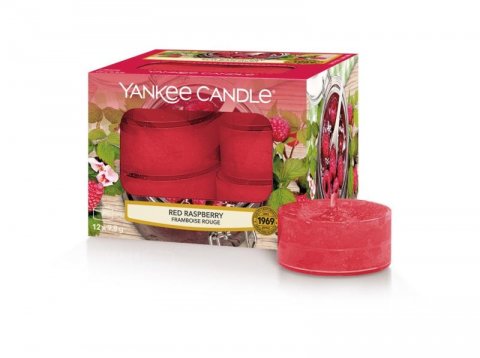 neuveden: YANKEE CANDLE Red Raspberry svíčka 9,8g čajová 12ks