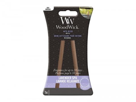 neuveden: WoodWick Lavender Spa vonné tyčinky do auta náhradní náplň