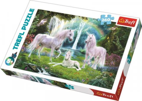 neuveden: Trefl Puzzle Jednorožci / 260 dílků