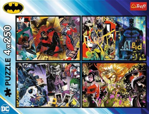 neuveden: Puzzle Batman v akci/4x250 dílků
