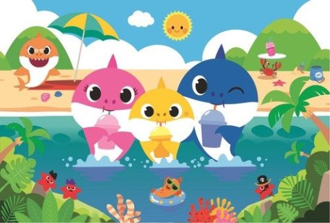 neuveden: Puzzle Baby Shark s rodinou na dovolené 60 dílků
