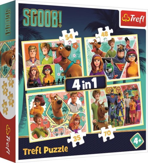 neuveden: Trefl Puzzle Scoob 4v1 (35,48,54,70 dílků)