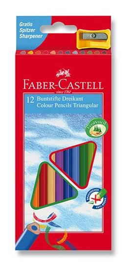 neuveden: Faber - Castell Pastelky trojhranné ECO 12 ks + ořezávátko neuveden: Faber - Castell Pastelky trojhranné ECO 12 ks + ořezávátko