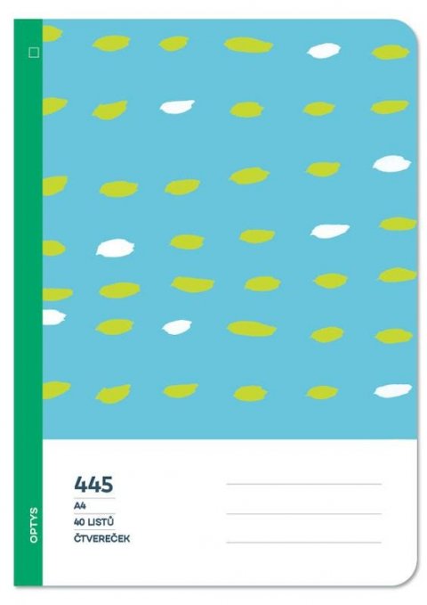 neuveden: Optys Školní sešit 445 bezdřevý čtvereček - nebe