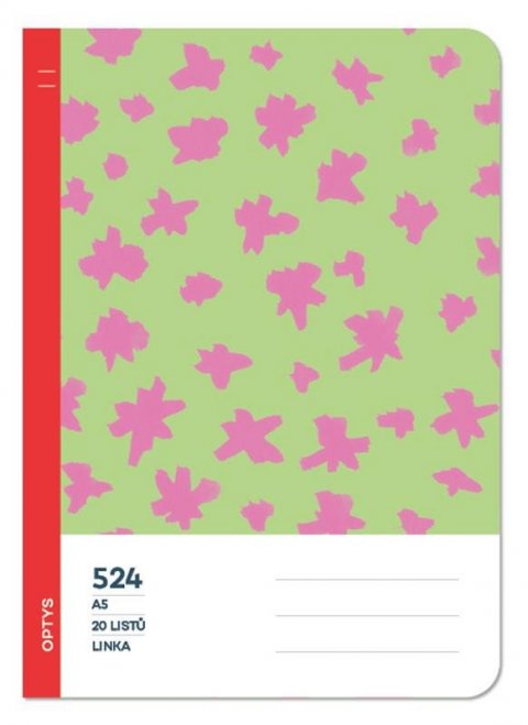 neuveden: Optys Školní sešit 524 bezdřevý linka - kaňky