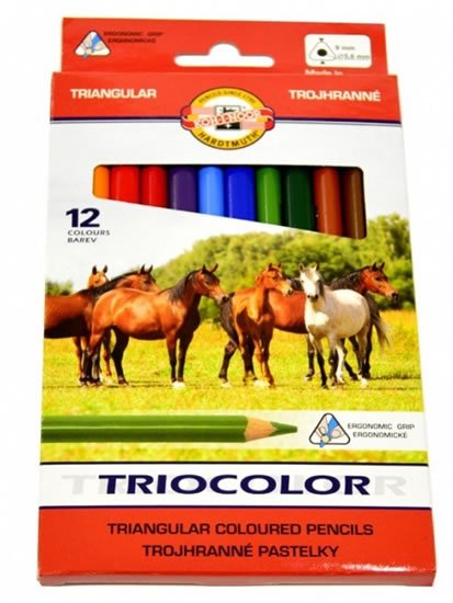 neuveden: Koh-i-noor pastlky TRIOCOLOR trojhranné souprava 12 ks neuveden: Koh-i-noor pastlky TRIOCOLOR trojhranné souprava 12 ks