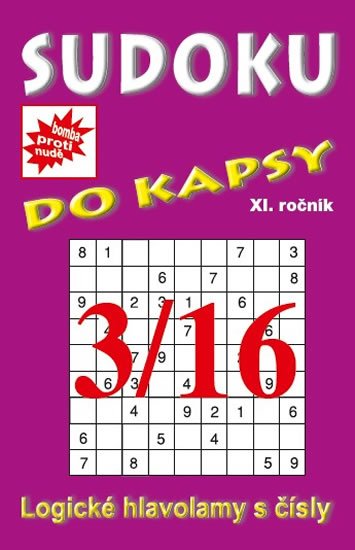 neuveden: Sudoku do kapsy 3/2016 (fialová)