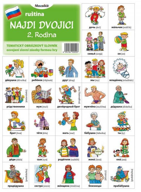 neuveden: Najdi dvojici - Ruština - 2. Rodina neuveden: Najdi dvojici - Ruština - 2. Rodina