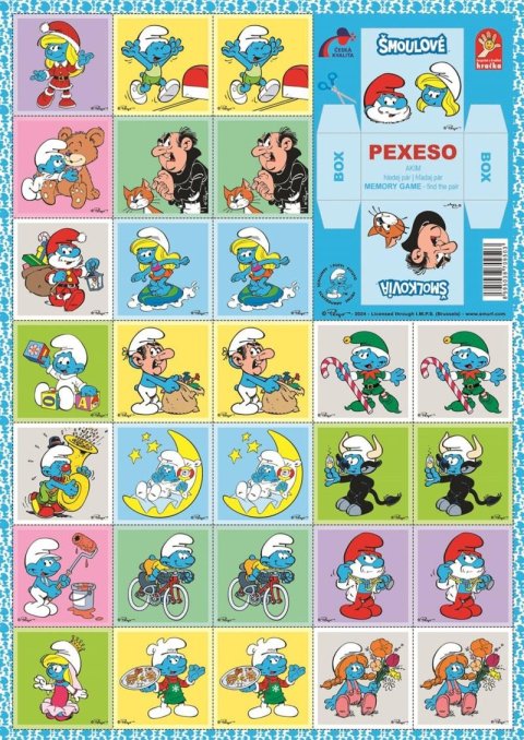 neuveden: Šmoulové - Pexeso v krabičce neuveden: Šmoulové - Pexeso v krabičce