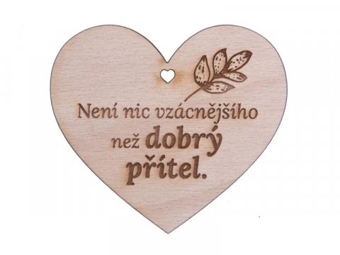 Chinmoy Sri: Dřevěné srdíčko Chinmoy Sri: Dřevěné srdíčko