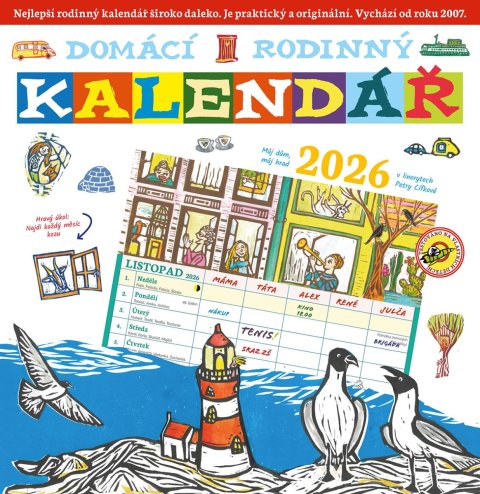 Cífková Petra: Domácí rodinný kalendář 2026