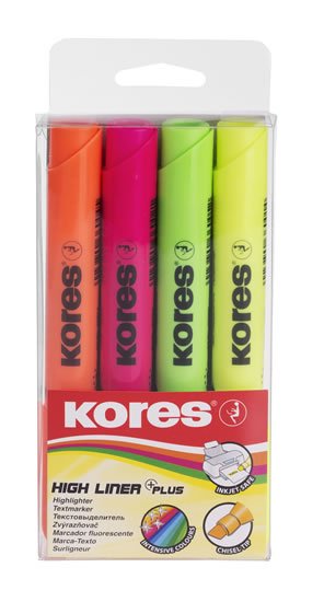 neuveden: Kores HIGH LINER PLUS mix 4 barev neuveden: Kores HIGH LINER PLUS mix 4 barev