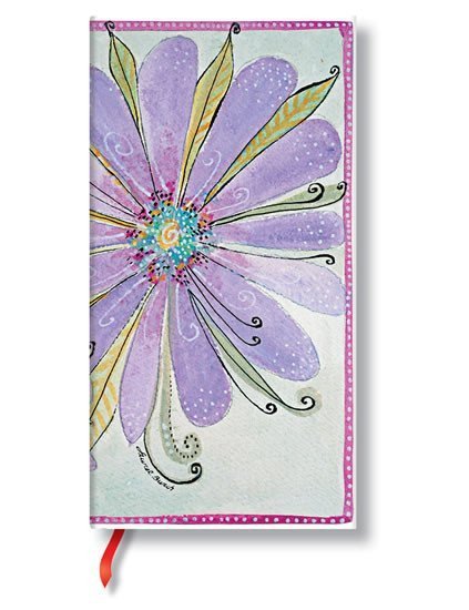 neuveden: Zápisník - Florescence Laurel Burch Blossom, slim 90x180 Lined