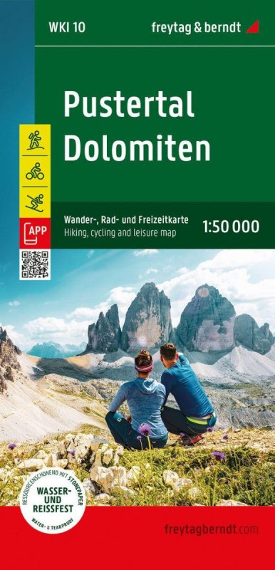 neuveden: Pustertal - Dolomity 1:50 000 / turistická, cyklistická a rekreační mapa