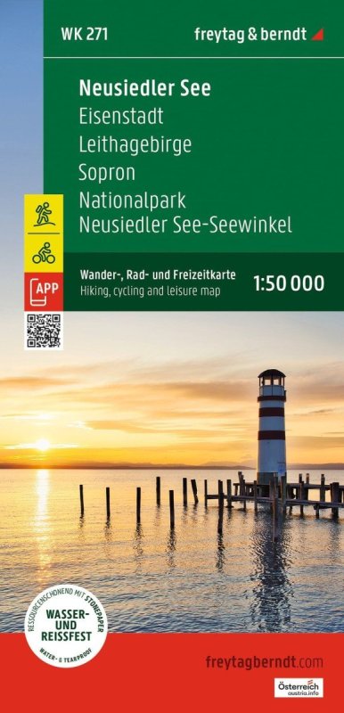 : Neziderské jezero 1:50 000 / cykloturistická a volnočasová mapa