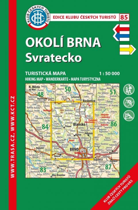 neuveden: KČT 85 Okolí Brna, Svratecko 1:50 000 / turistická mapa neuveden: KČT 85 Okolí Brna, Svratecko 1:50 000 / turistická mapa