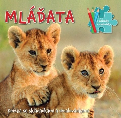 neuveden: Mláďata - Knížka se skládačkami a omalovánkami