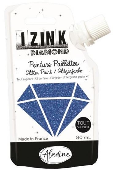 neuveden: Diamantová barva IZINK Diamond - námořnická modrá, 80 ml neuveden: Diamantová barva IZINK Diamond - námořnická modrá, 80 ml