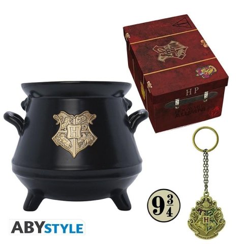 neuveden: Harry Potter Dárkový set (Hrnek, Klíčenka, Odznáček)