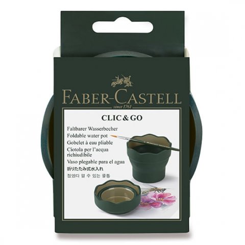 neuveden: Faber - Castell Kelímek na vodu Click & Go - tmavě zelený