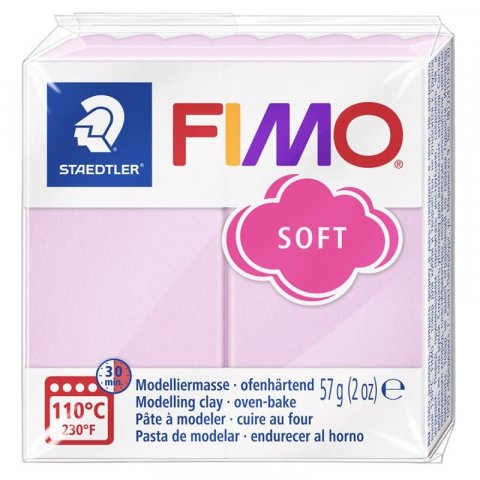 neuveden: FIMO soft 57g - pastel růžová růže