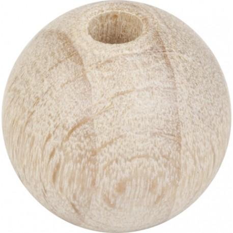 neuveden: Dřevěné korálky O 15 mm 14 ks